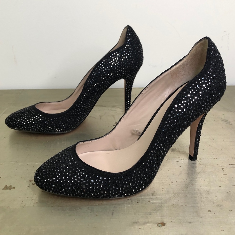 Zara Woman Studded Round Toe Pumps